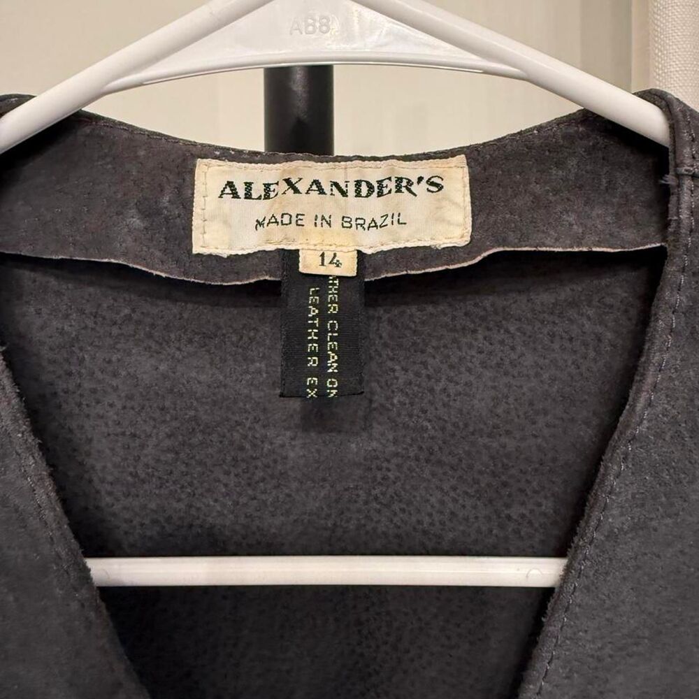 Vintage 70s Suede Leather Waistcoat Vest - Picture 2 of 5